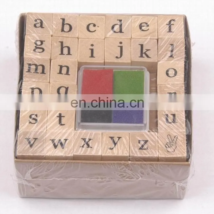 2017 Hot Sales Custom Kids Rubber Stamp Letters Embossing Stamp Kit