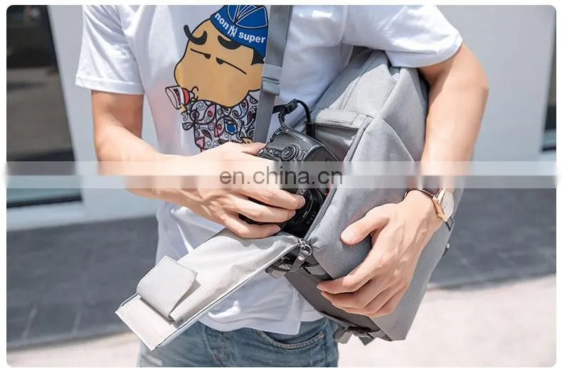 Custom Waterproof Video School Travel Photo Digital Camera Backpack Laptop Bag