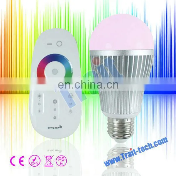 7W Color Changing Wifi LED RGB Bulb Light Wireless Remote Control LED Bulb Phone Controller