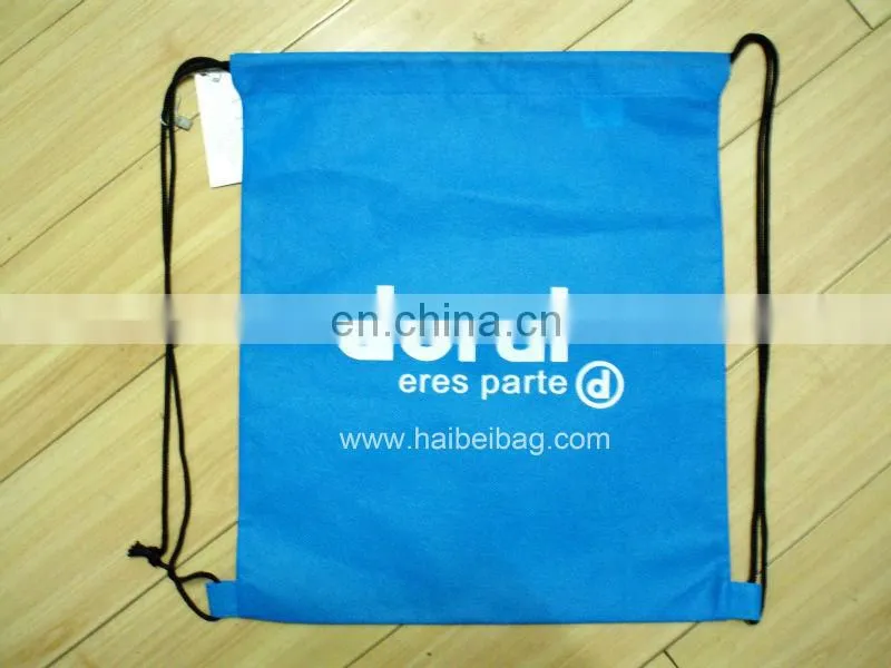 eco drawstring non woven bag cheap promotional drawstring bag