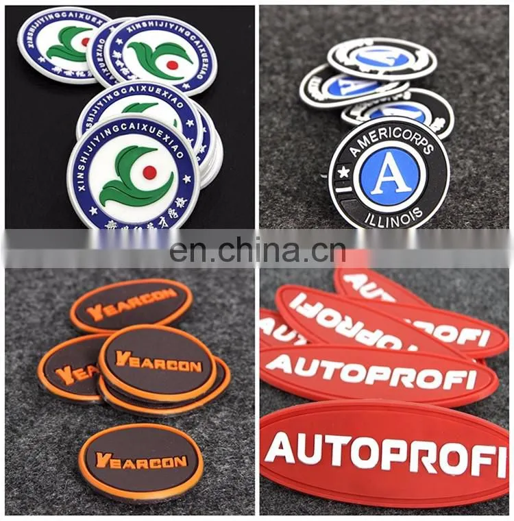 High quality cheap 2D or 3D custom rubber soft PVC patch no minimum order
