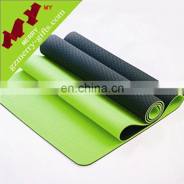 Custom designed anti-slip wholesale tpe yoga mat for home fitness