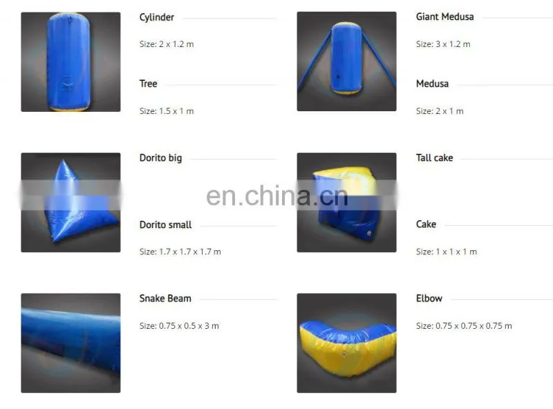 Cheap Inflatables Paintball Bunkers Obstacles Archery Used Laser Tag Inflatable X Air Bunker X X Paintball Brick Wall Bunker Set