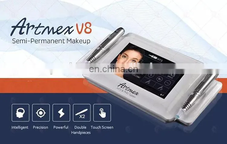Permanent Eyebrows Make Up Tattoo Machine MTS Tattoo Gun Artmex V8