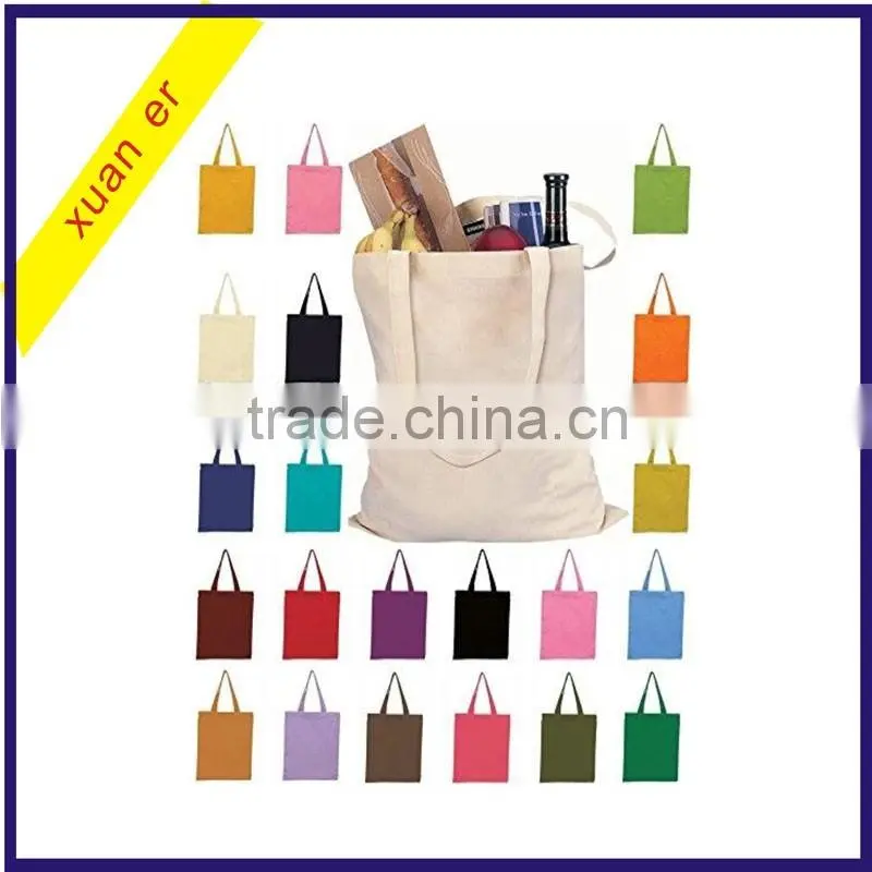 Cute cartoon animals canvas tote bag from china wholesale market