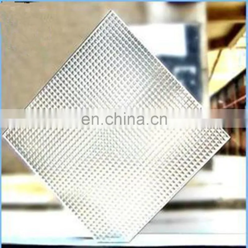 3.2mm solar ultra clear patterned glass tempered glass