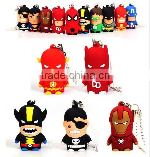 3D Cartoon USB The Avengers USB Stick,PVC The Avengers USB Flash drive