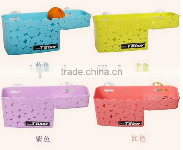 Shower caddy with sucker
