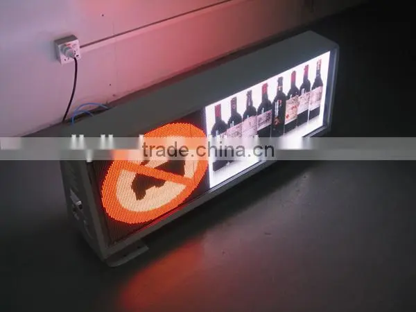 Waterproof hot Sale Outdoor 3G/WIFI Wireless Bus/Car/Truck Roof LED Taxi Top Advertising Sign from Shenzhen China