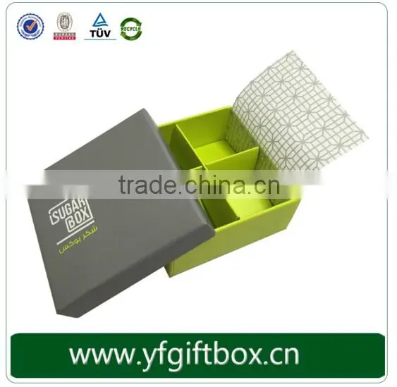 New design dubai chocolate gift box with paper divider
