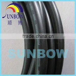 Black PVC plastic tube