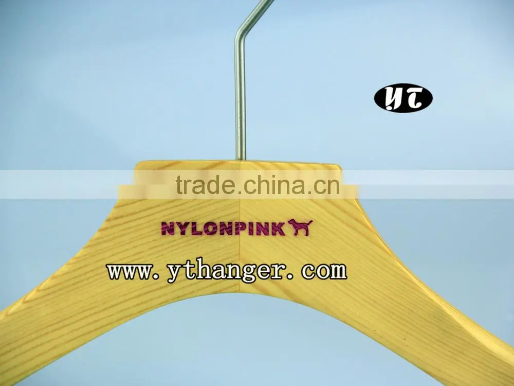 Natural Handcraft Non-slip Wooden Hangers for Clothes