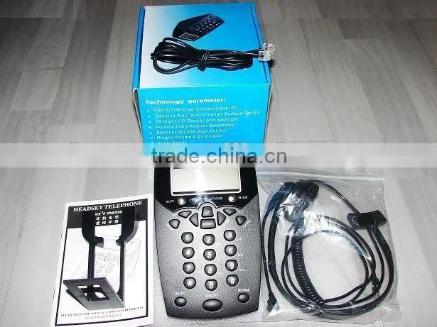 Caller ID Telephone with Telephone Headphone call center telephone headset nice earphone