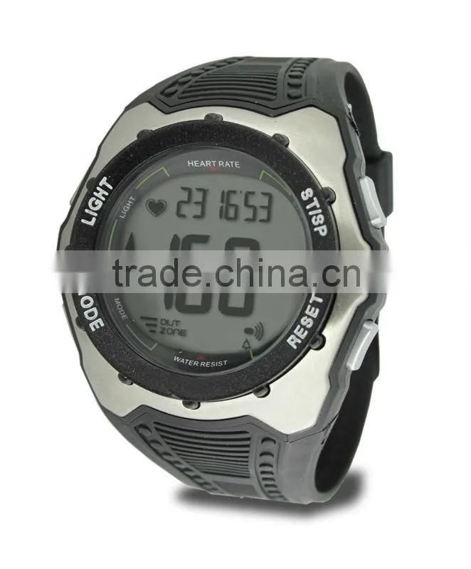 Fashion heart rate watch with chest band