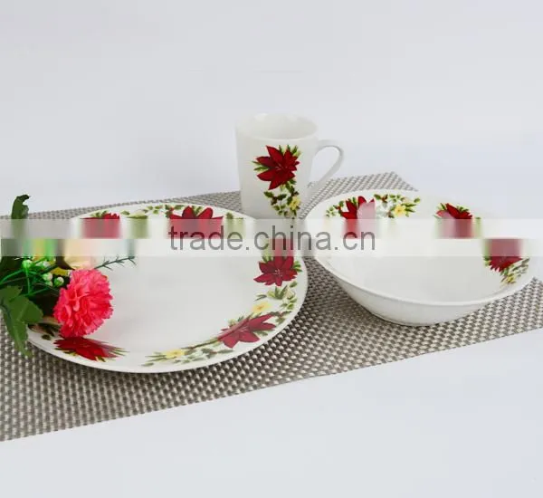 thailand porcelain dinner set, china dinnerware set, christmas porcelain dinner set