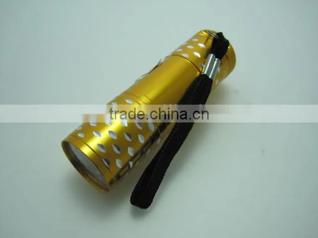 Ningbo handheld flashlight 9 led mini flashlight