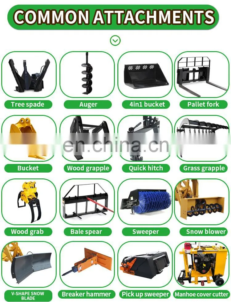 Wheel loader ZL08F, hydraulic power steering mini wheel loader