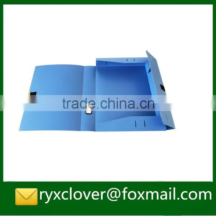 Office A4 size PP plastic velcro fastener box file folder