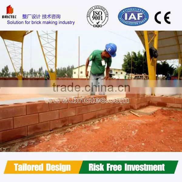 Interlocking clay block machine for small business at home