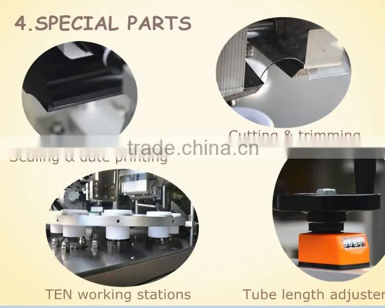 tube filler and sealer for White/Clear Empty Tube