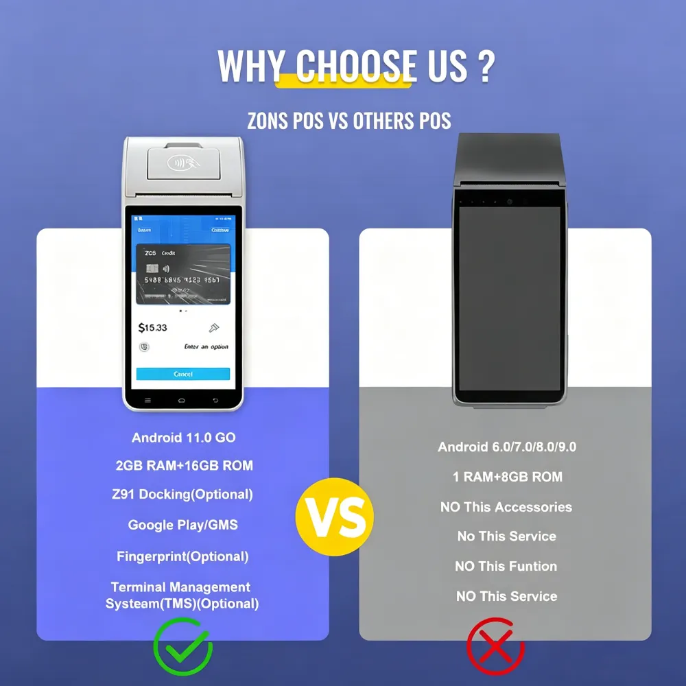 Z91 Android POS with real-time data reporting and inventory management