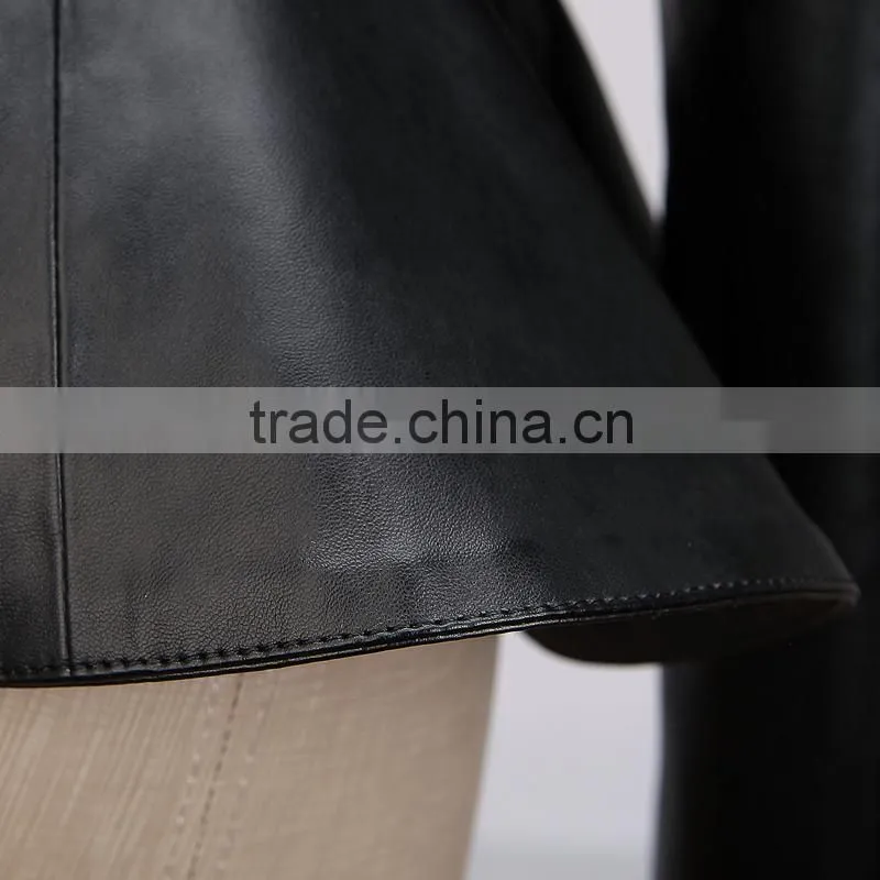 italian imported black leather jackets for women