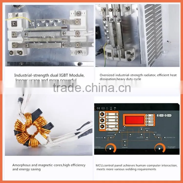 Digital IGBT heavy duty ac dc 3 in 1 inverter argon gas GTAW SMAW pulse aluminum industrial welding machine TIG-500AC/DC
