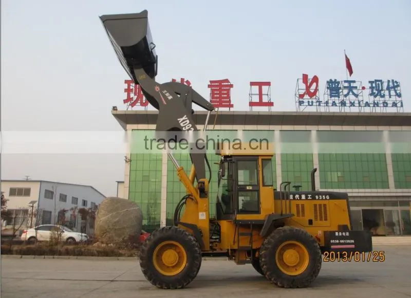 4.5m high dump wheel loader for sale XD935G farm machinery alibaba express china made