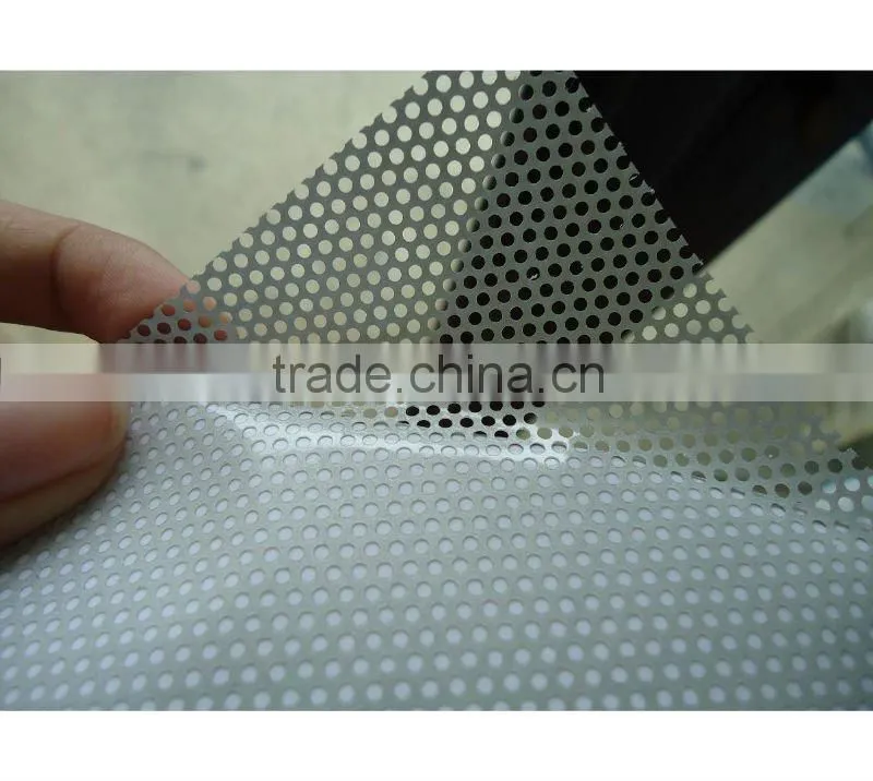 Black circle printing transparent PVC film sticker