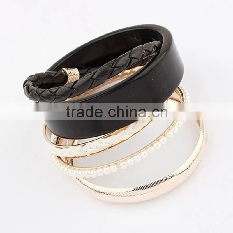 Fashion Trends Jewellery Candy Colorful Charms Bangles And Bracelets Set