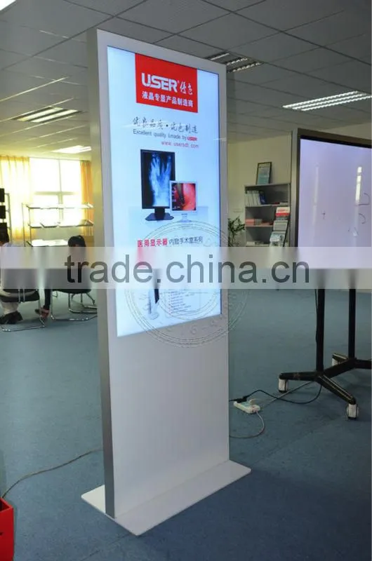 50'' digital signage with LAN+WIFI, wall-mounted or floor-standing looking