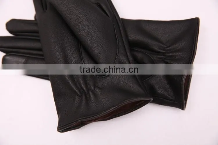 New Fashion Women Girls Winter Soft Leather Mitten Gloves Warm Driving Gloves ,Touch screen Gloves
