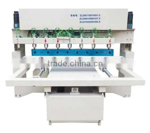 2016 precision double z-axis 6 heads 3d carving wood cnc router
