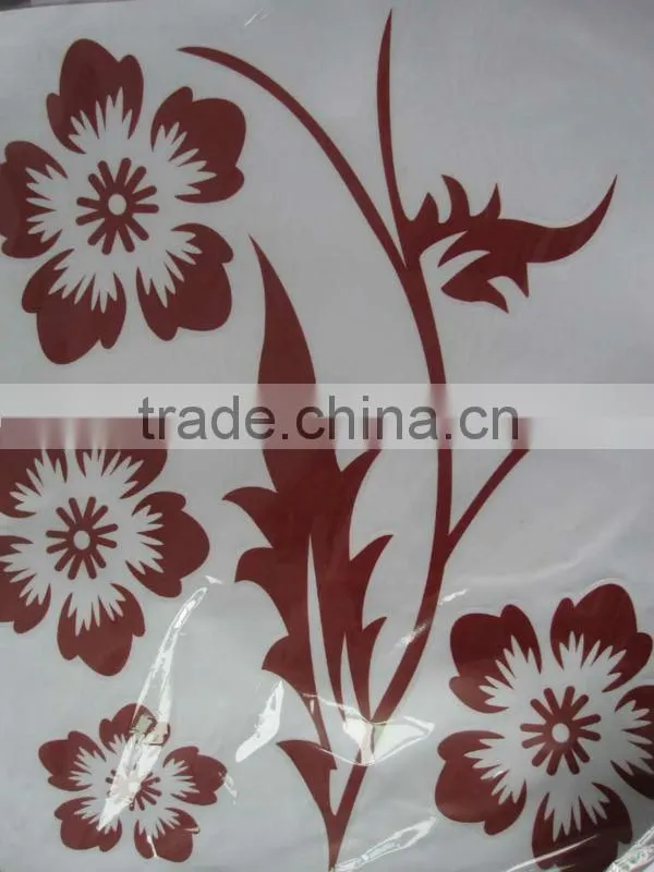 chinese paper-cut style wall glass decor sticker