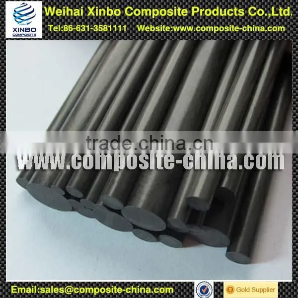 Carbon fiber black soild rod