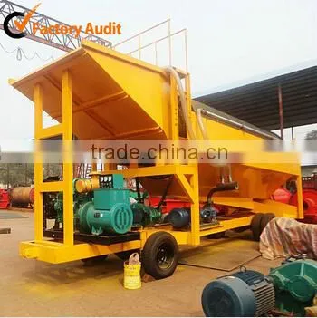 Gold Wahing Trommel Screen With Sluice Box