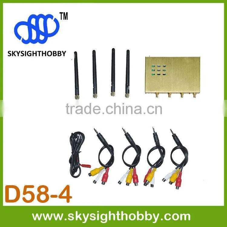 D58-4 FPV 5.8G 4CH Audio Video 5.8GHz Diversity Receiver 5.8ghz wireless video transmitter receiver