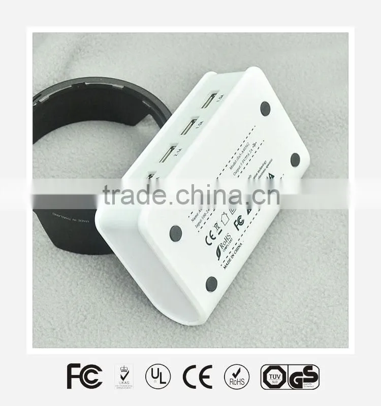 4 USB port AC-DC adapter for smart phone, tablet