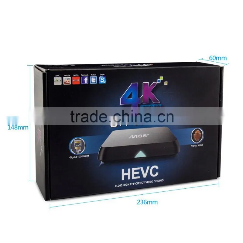 vensmile m8s plus android tv box m8s plus m8s android 5.1 amlogic s812 m8s plus android tv box 2gb ram