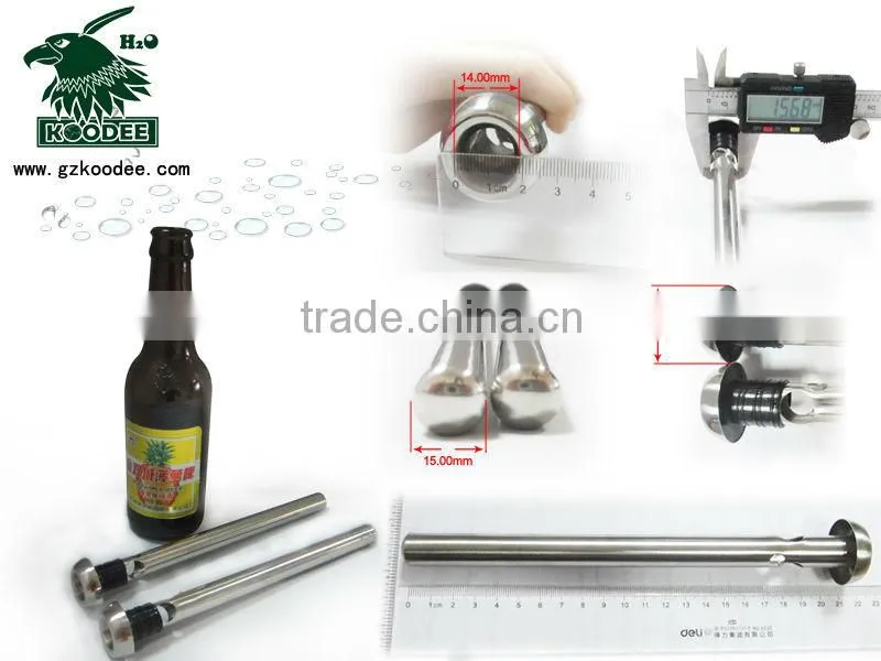 Wine accessories reusable stainless steel beer chill household supplier