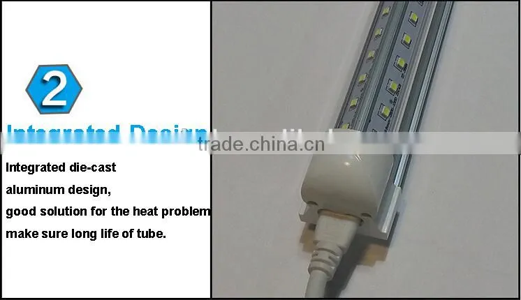 Double PCB led tube integrated led tube V Shape T8 Led Tube cooler light