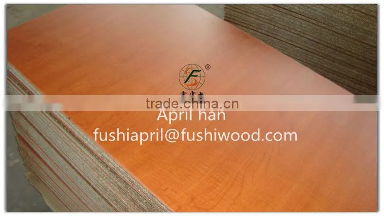 melamine particle board 18mm red beech