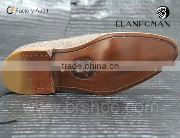 Hand made shoes with cow leather Dress men shoes