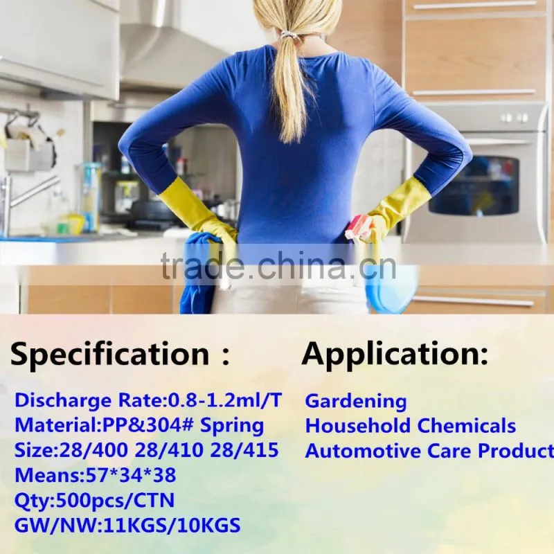 Hot sale 28 410 china supply foam trigger sprayer cleaning pump in an color for clean home and kitchen can be custom