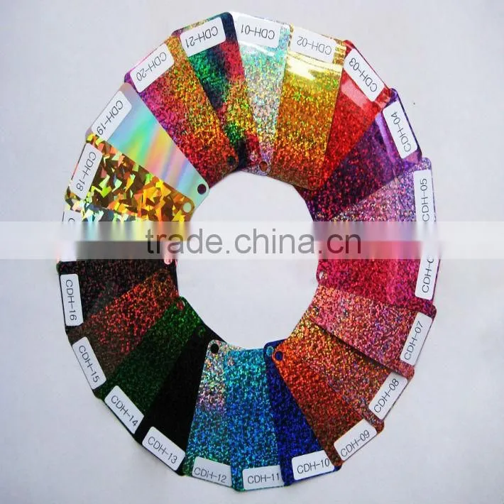 PU pink color glitter Heat transfer vinyl for clothing factory