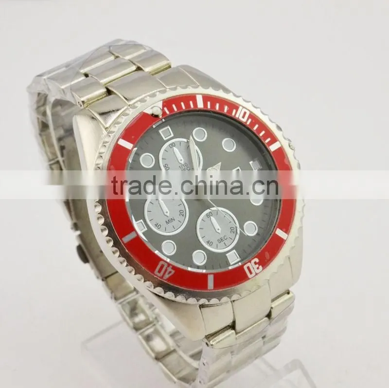 Classic mans business wrist watch calendar quartz watches men