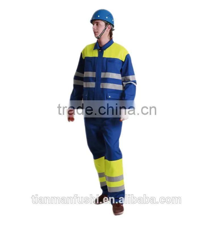 2015 High Quality Flame Retardant Workwear Suits Reflecitve High Visibility Safety Workwears Customed OEM ODM Factory Uniforms