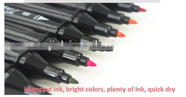 Double Dual Twin Tips Water Based Permanent Marker
