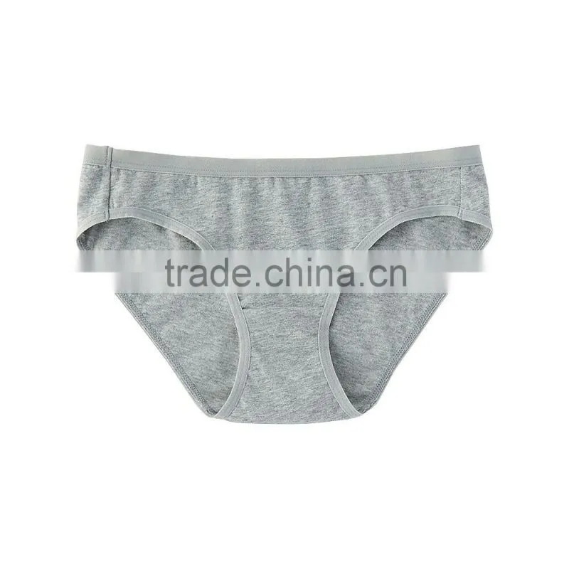 Best selling comfortable women cotton plain dyed bikini underwear