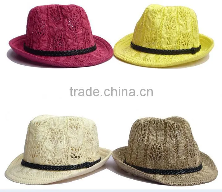 Sunny Shine Custom Knit Visor For Caps Crochet Cowboy Straw Hats